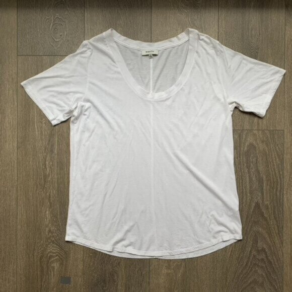 Aritzia Babaton T-shirt Tee Short Sleeve relaxed fit crew neck white Size XXS - Picture 9 of 16